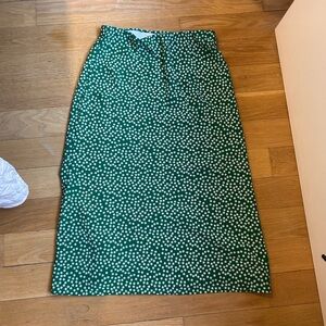 Midi floral skirt